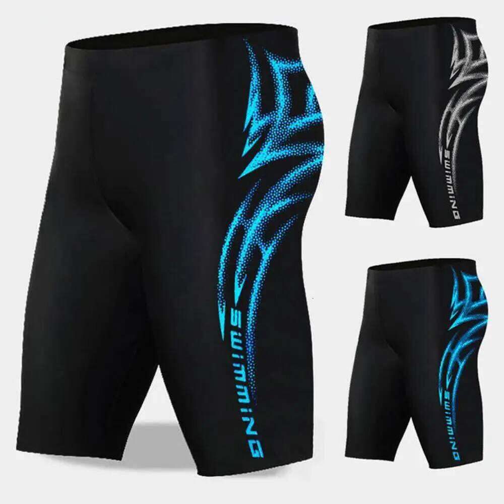 Men Pants Quick Dry Men's Swimming Trunks with Elastic Waistband for Water Sports Surfing Breathable Bathing Boxers H260305-image-1096288689
