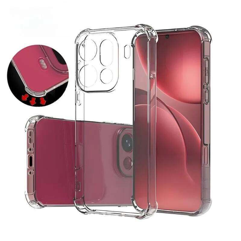 Case For Find X9 X8 Reno 15 Pro TPU Transparent Protective Cover Four Corners Shockproof Bumper Coque Fundas H260305-image-1096464331