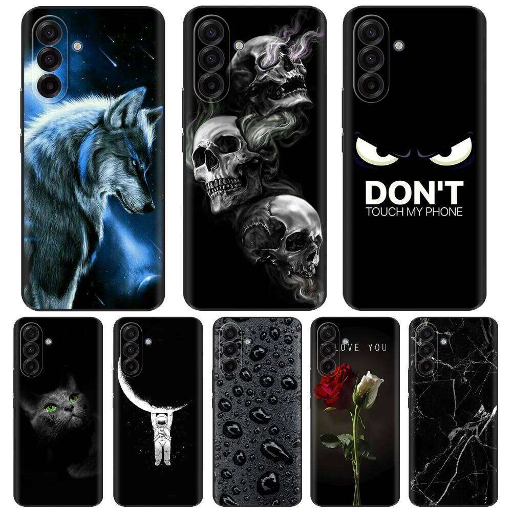 Galaxy Case Black TPU Back Cover Coque For A17 5G Phone Cases SM-A176B A 17 Soft Silicone Shells Fundas H260305-image-1096532597