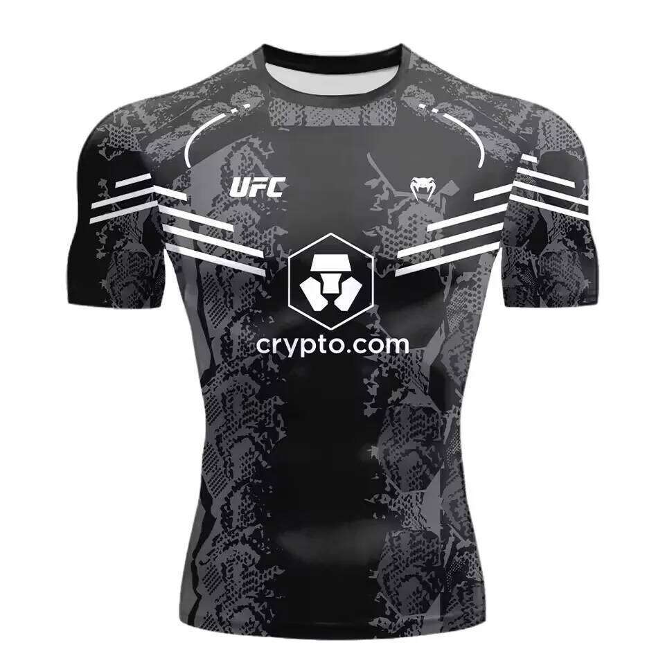 T-shirt UFC Boxing Match Pursuer 2025 été pour homme et femme, décontracté, respirant, grande taille, séchage rapide, J260227