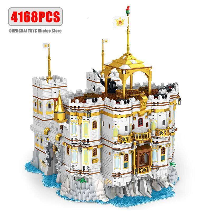 Movie Series Royal Bay Pirate Ship MOC Large Sailing Building Blocks Model Modular Architecture Bricks Sets Kids Toys Boys Gifts Z260306-image-1096519234