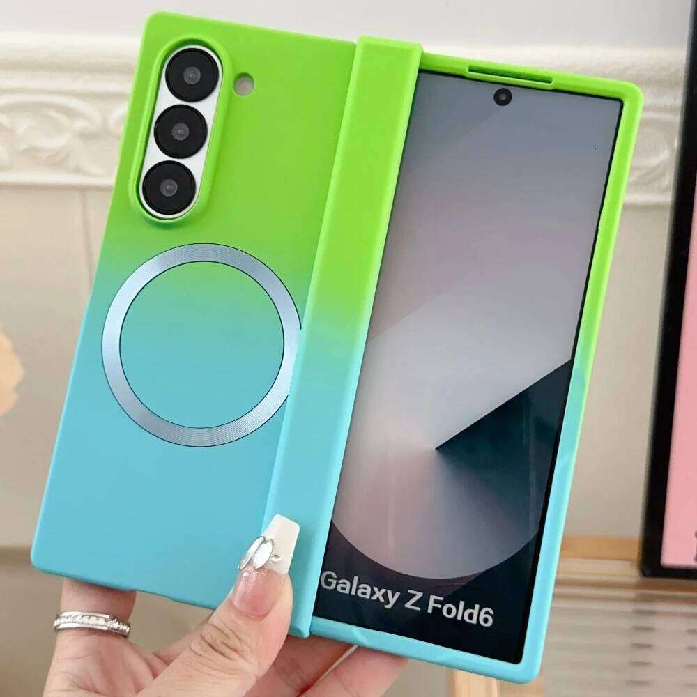 Gradient Color For Magnetic Hinge Protection Hard Plastic Phone Case for Galaxy Z Fold 7 6 5 4 3 5G Cover H260305-image-1096421885