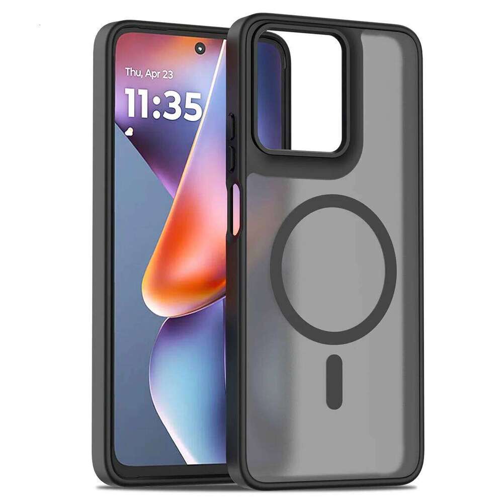 Skin Feel Shield Magnetic Case For Moto G Play 2026 Power 5G 2025 Wireless Charging TPU Plastic Phone Cover H260305-image-1096518008