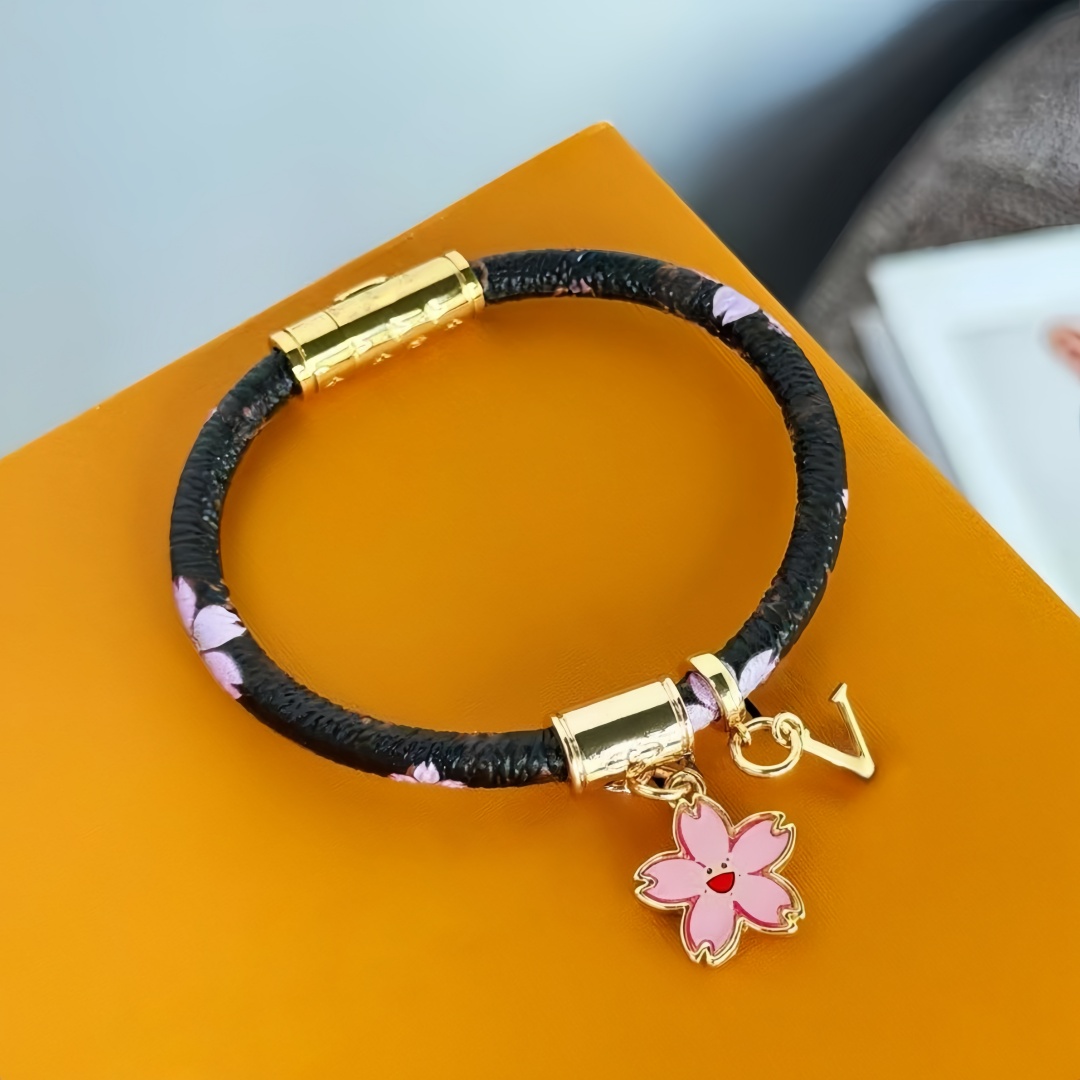 Charm leather bracelet designer jewerly designer for women armband bangle men bijoux classic unisex daily outfit party stainless steel jewelry de-image-1096513465