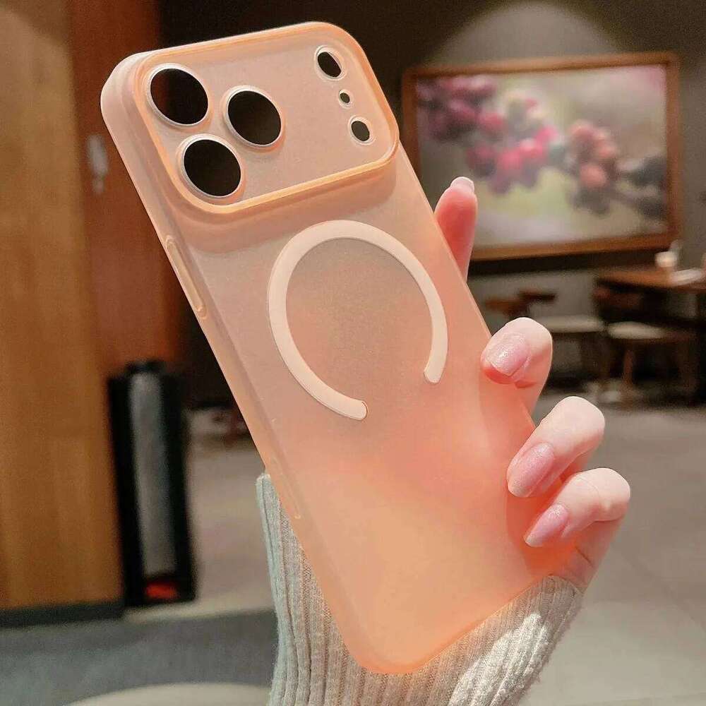 Ultra Thin Hard PC Magnetic Phone Case For iPhone Air 17 Pro Max 17Pro Wireless Charging Frosted Matte Cover H260305-image-1096429703