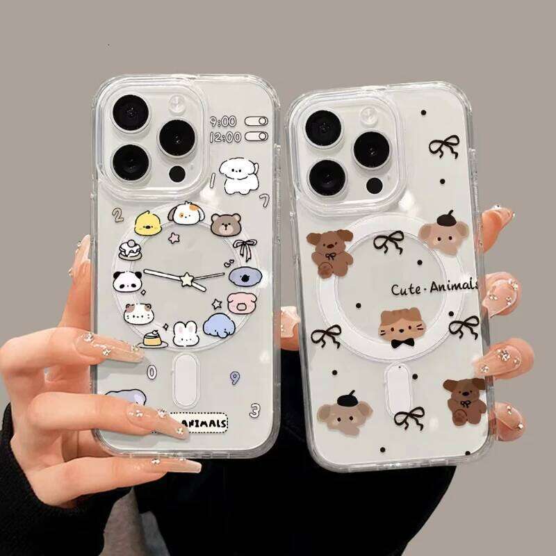 Cute Cartoon Animals Charging Case For S25 Ultra S23 S24 FE S22 A56 5G A36 A55 A54 A35 A25 A15 A26 A06 Cover H260305-image-1096426517