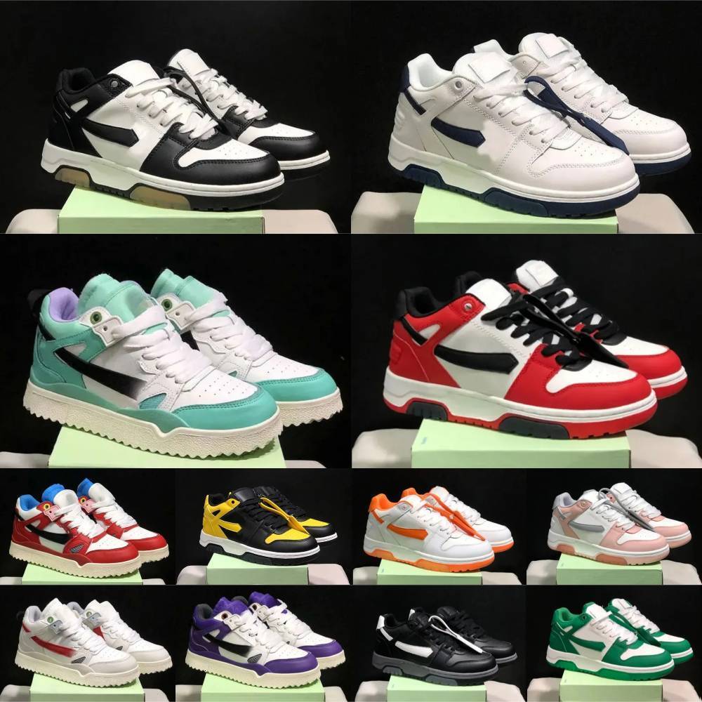 Designer Out Of Offices Brand Shoes Trainers Mens Womens White Black Navy Blue Grey Calf Leather Top Lemon OOO Plate-forme Casual Shoe Luxury Couple