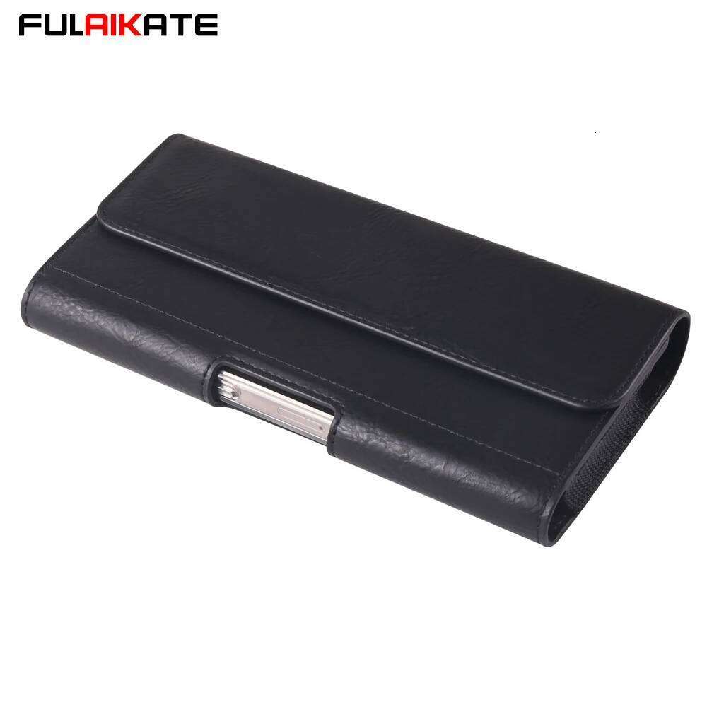 FULAIKATE Horizontal Elastic Waist Phone Pouch Universal Bag with Card Pocket Fit for iPhone PU Material Holster H260305-image-1096534549