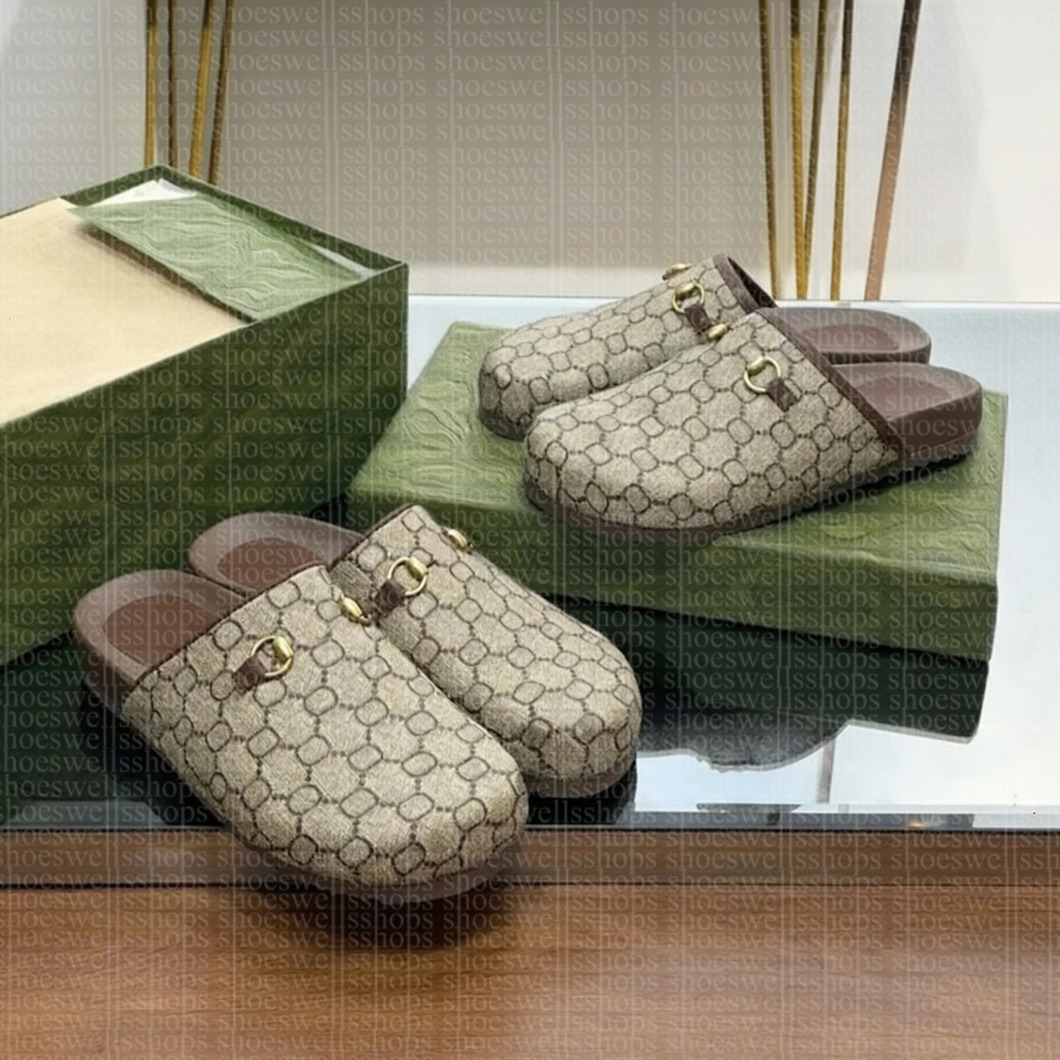 Designers G Sabots Pantoufles de luxe Slide Mules Femmes Dames Tongs en caoutchouc Plate-forme creuse Sandales Tongs Éraflures Belles chaussures