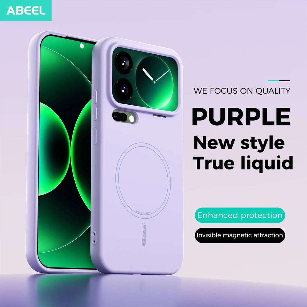 Liquid Silicone Phone Case For Mi 17 max 15 Ultra 15S Pro Magnetic Wireless Charging Skin Feel Soft Cover H260305-image-1096423805