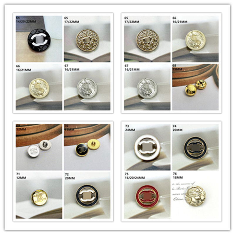 4 pieces/bag (Models 65-75) Premium Collection of Modern Silver-Solid Buttons Variety Pack Includes Multiple Types & Sizing Options