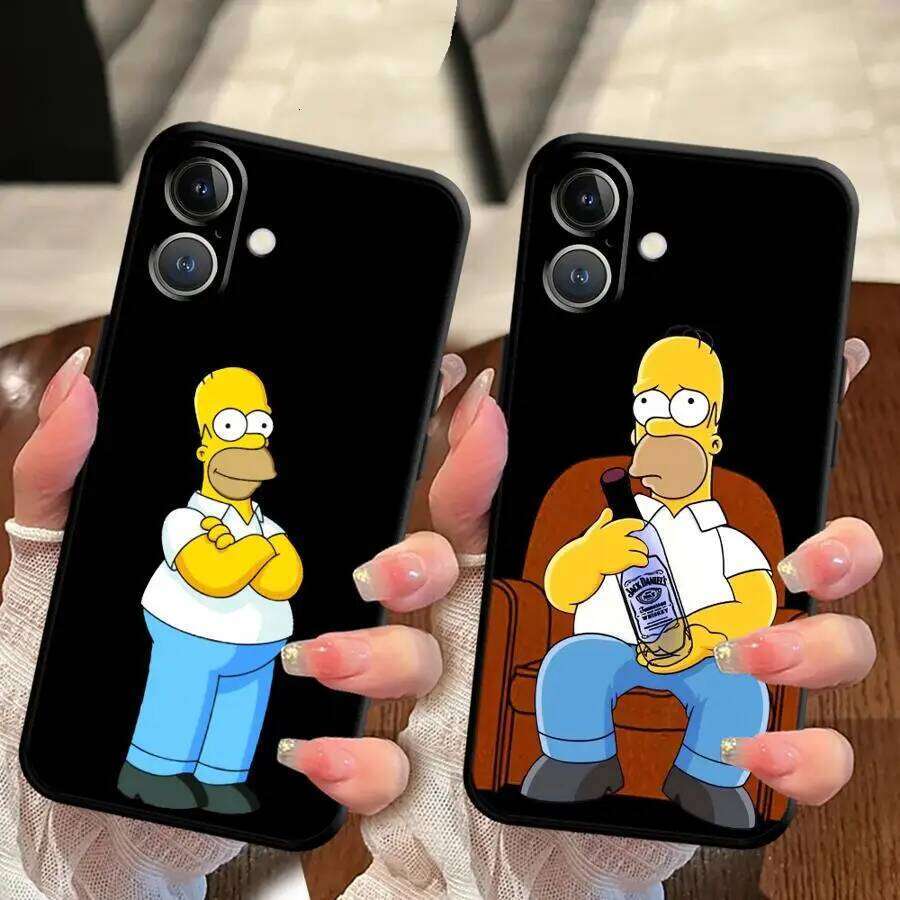 Simpson's Father's Daily Routine Soft Back Phone Cover Case for iPhone X XS XR 7 8 12 13 Mini 15 Plus 11 17 16 Pro Max SE 17Air H260305-image-1096436835