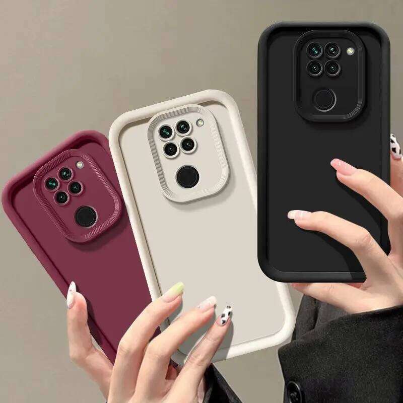 Camera Protection Anti Drop Silicone Matte Soft Case For 9 9s Note9 Pro Max Note 10 lite Shockproof Back Cover H260305-image-1096519149