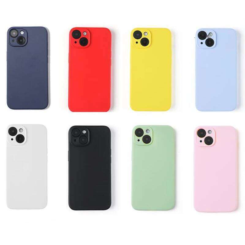 Liquid Silicone Phone Case for iphone 13 mini 14 16 11 12 Pro Max 15 Plus Candy Color Soft Back Cover Fundas H260305-image-1096558897
