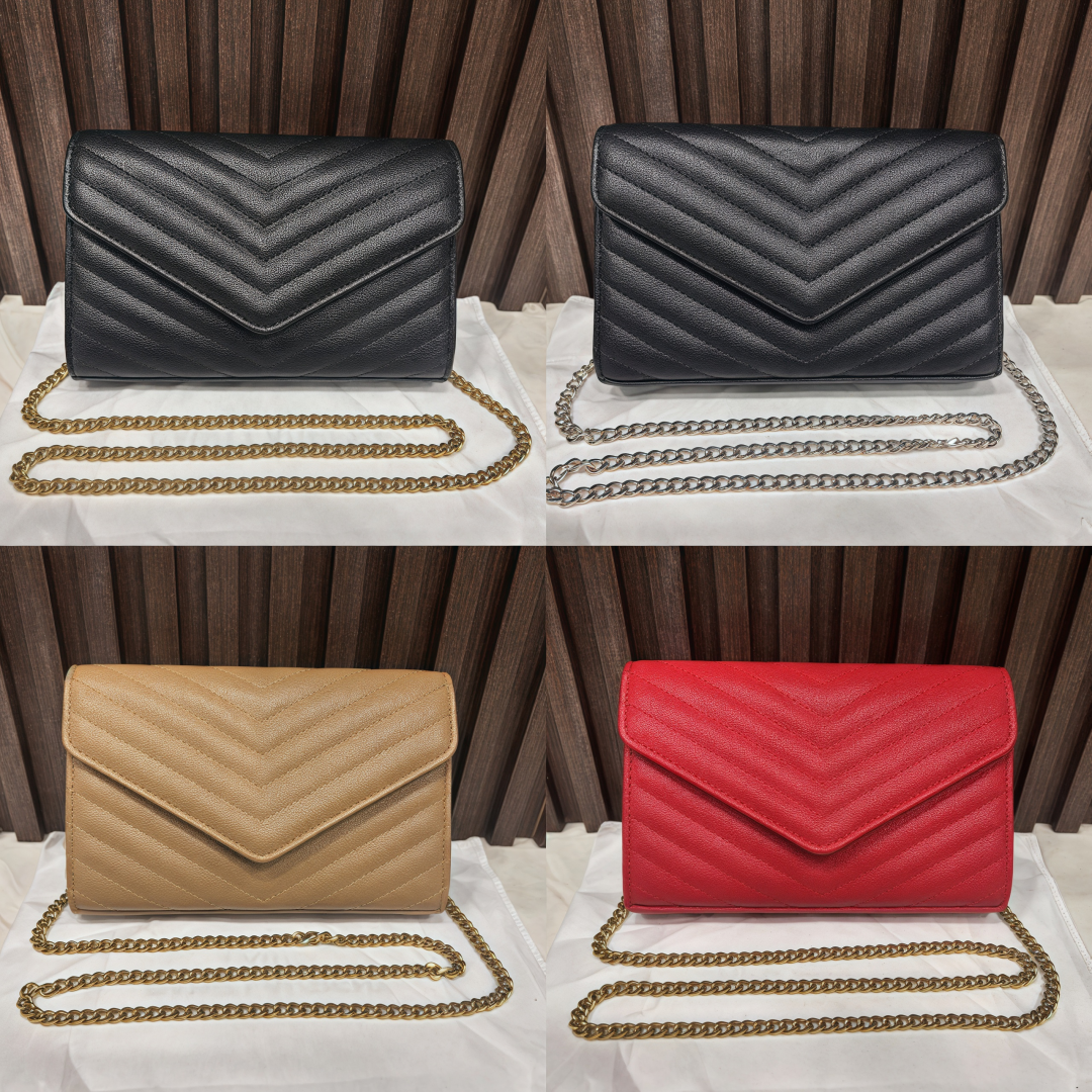 Nouveau sac femme en cuir avec boîte sac à main sacs à bandoulière sac à main avec chaîne couleur vert rose mode luxe zig zag vente en gros
