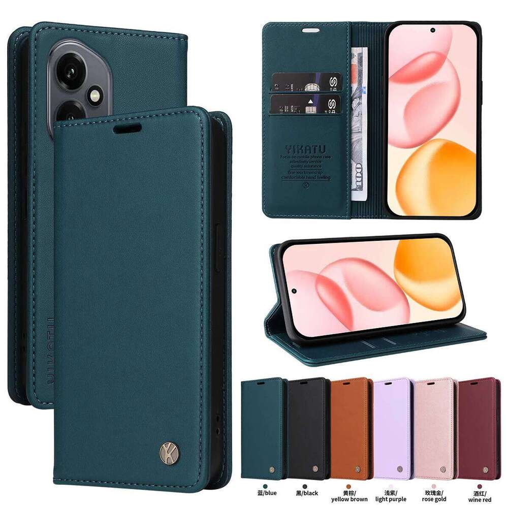 Magnetic Leather Wallet Flip Cover for Honor 400 200 90 X5B X6B X7A X7 X8 X9 X8A X8C X9C X60 8A Pro Lite 4G 5G Premium Case H260305-image-1096462745