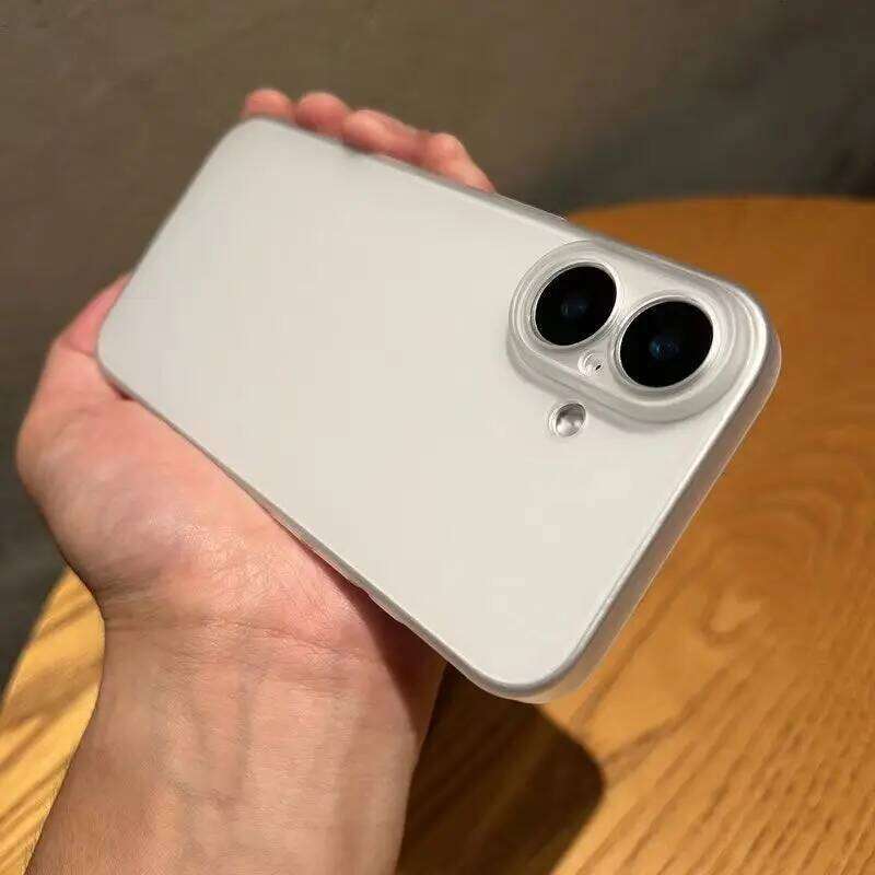 0.5mm Slim PC Hard Case For iPhone 16E 16 15 14 13 12 Pro Max Plus Matte Transparent Colorful Cover Translucent Fundas H260305-image-1096520315