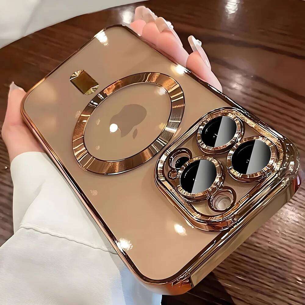 Magnetic Plating Camera Lens Protection For iPhone 17 16 15 14 Plus 13 12 11 Pro Max Case for Wireless Charge Cover H260305-image-1096444914