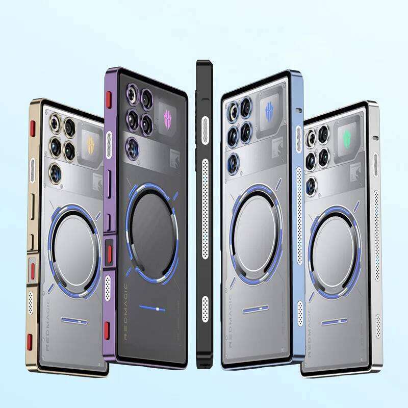 Metal Bumper Case For ZTE RedMagic 11 Pro+ RedMagic11Pro Anti-drop Alloy Frame Ring Transparent PC Back Cover H260305-image-1096452617