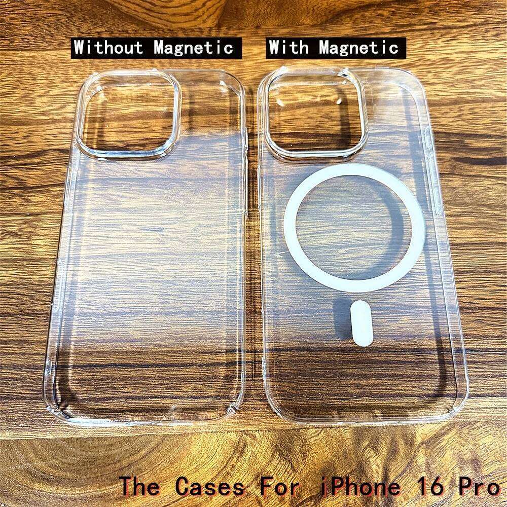 PC Hard Magnetic Case for iPhone 17 16 15 14 13 12 Max Plus Pro Air mini Slim Clear Shockproof Cover H260305-image-1096524949
