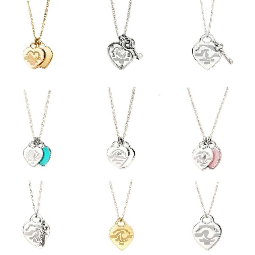 2026 Tiffanes Bracelet Necklace Designer Necklace Luxury Jewelry Designer Jewlery Women Diamonds Metal Thin Letter Pendant Necklaces Valentines Brac