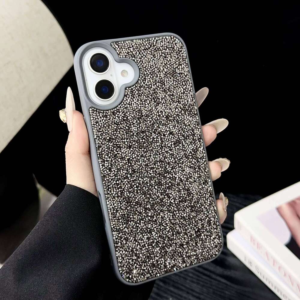 Luxurious Women's Phone Case, For iPhone 16 15 14 13 ProMax Pro Plus Full Diamond Premium Anti Drop Protective Cover H260305-image-1096535573