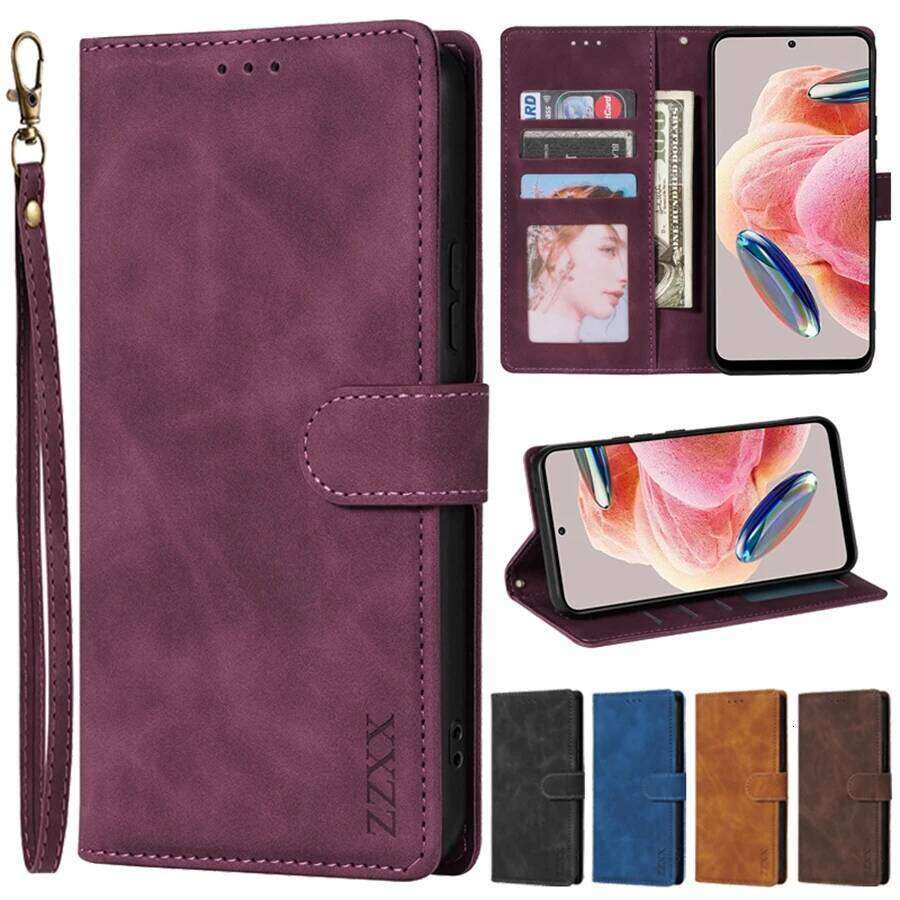 Wallet Skin-friendly Card Stand Magnetic Flip Leather Case For 14C 13 13C 12C 10 10C 9 9A 9C NFC 9T 8 7A A1 A2 Plus H260305-image-1096533753
