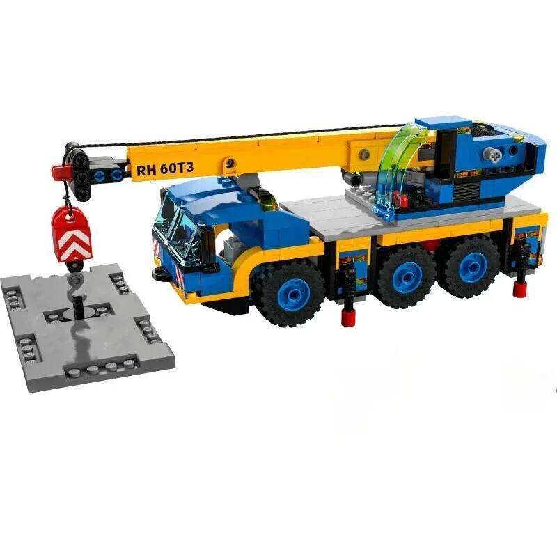 City Mobile Construction Crane Excavator Building Blocks MOC Assemble Bricks Toys Gift For Children Kids Z260306-image-1096524819