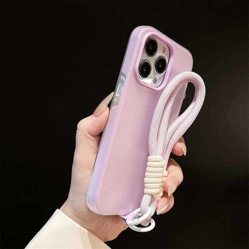 A56 Case For Galaxy A17 A36 A26 A16 A55 A35 A25 A15 A54 A34 A24 A14 Cute Jelly Double-layer Lanyard Silicone Phone Cover H260305-image-1096480827