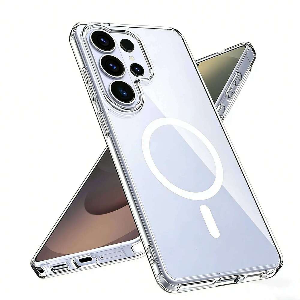 Magnetic for Galaxy S26 Ultra Plus Case Shockproof Soft Edge Bumper Hybird Hard PC Back Cover S26+ Capa H260305-image-1096557459