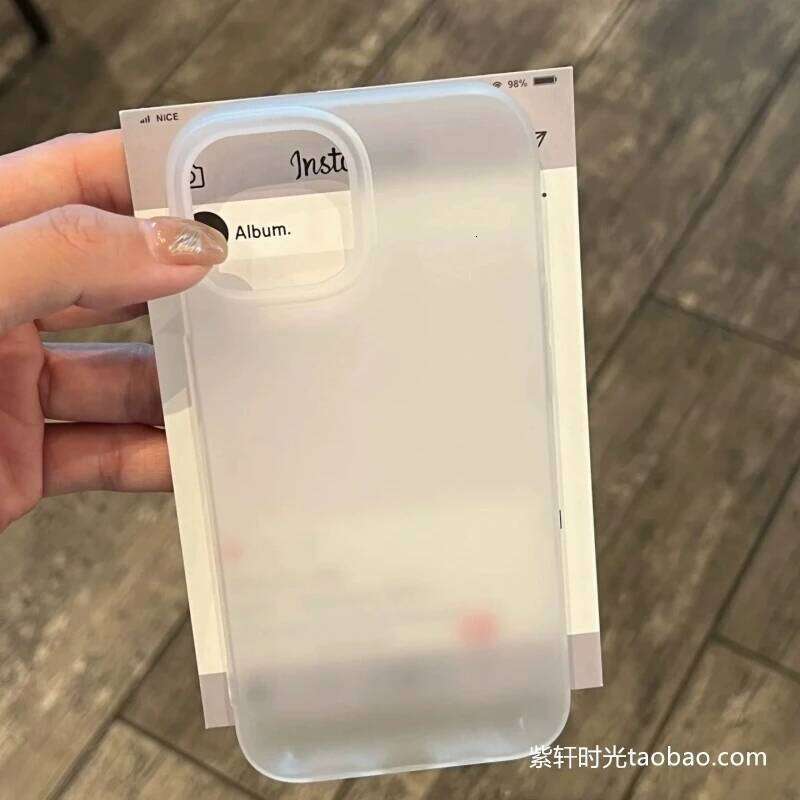 Tranaparent Simple Phone Case For iPhone 16 15 14 11 Pro 16E 12 13 MINI XR XS MAX 7 8 Plus Y2K Matte Soft Cover H260305-image-1096556531