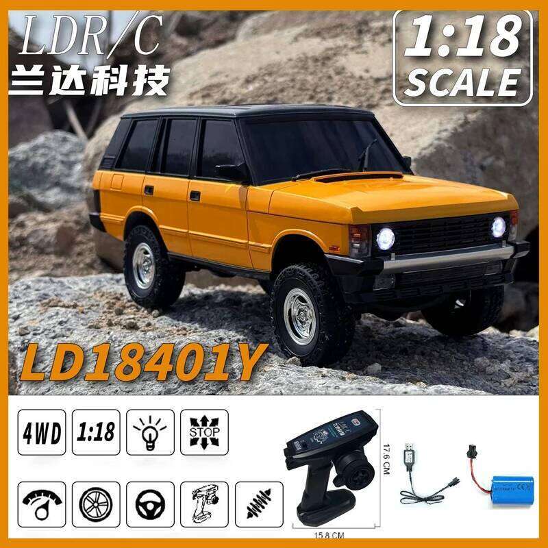 Landa Ld18401 1/18 Simulation Off-Road Remote Control Range Rover Model Rc Climbing Four-Wheel Drive Children'S Toy Car C260306-image-1096581211