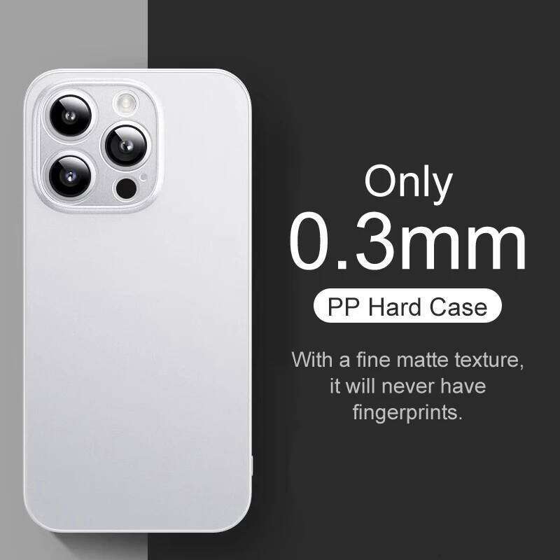 0.3mm Ultra Thin Matte Case For iPhone 16 15 14 13 12 mini 11 Pro XS Max X XR 7 8 Plus 16e Translucent Hard Frosted Cover bag H260305-image-1096558293