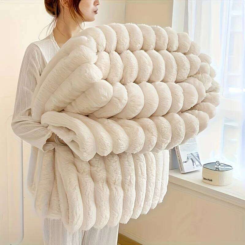 ROSEKIND Blankets 3 Size Bed, 300GSM Soft & Warm Fleece Blanket, This stylish throw blanket for All Season S26-image-1096599949