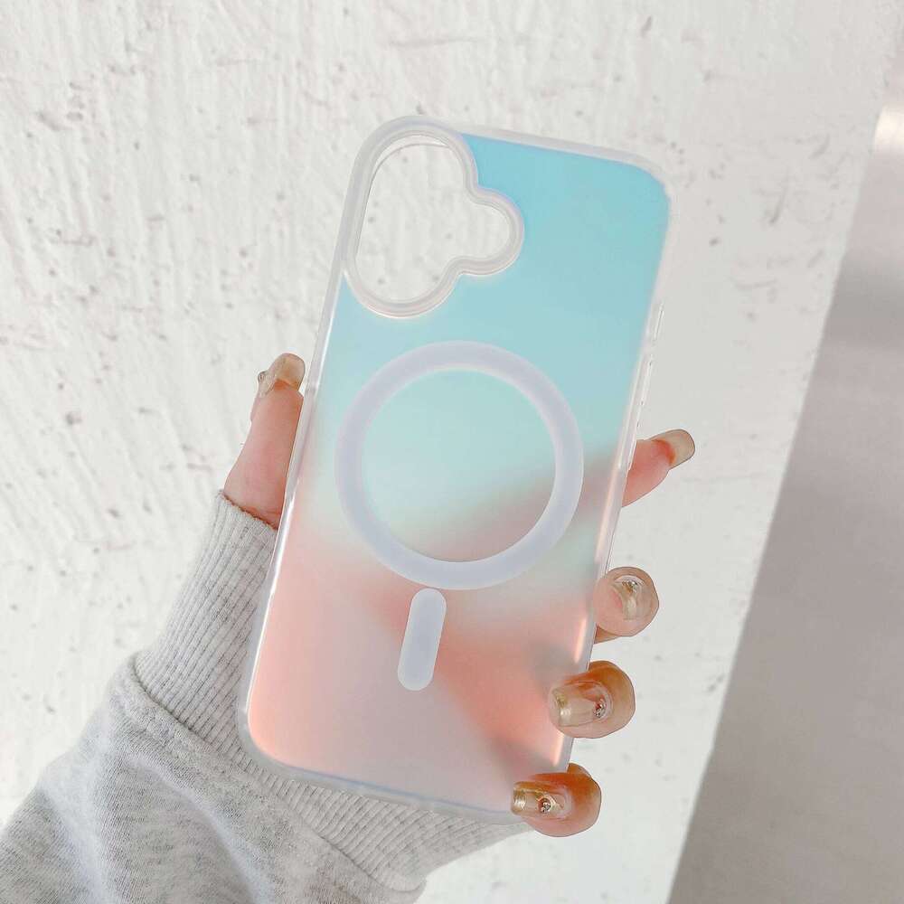For iphone pro max 17pro 16 15 14 13 12 11cover The frosted is suitable for 17 laser gradient mobile phone case H260305-image-1096555030