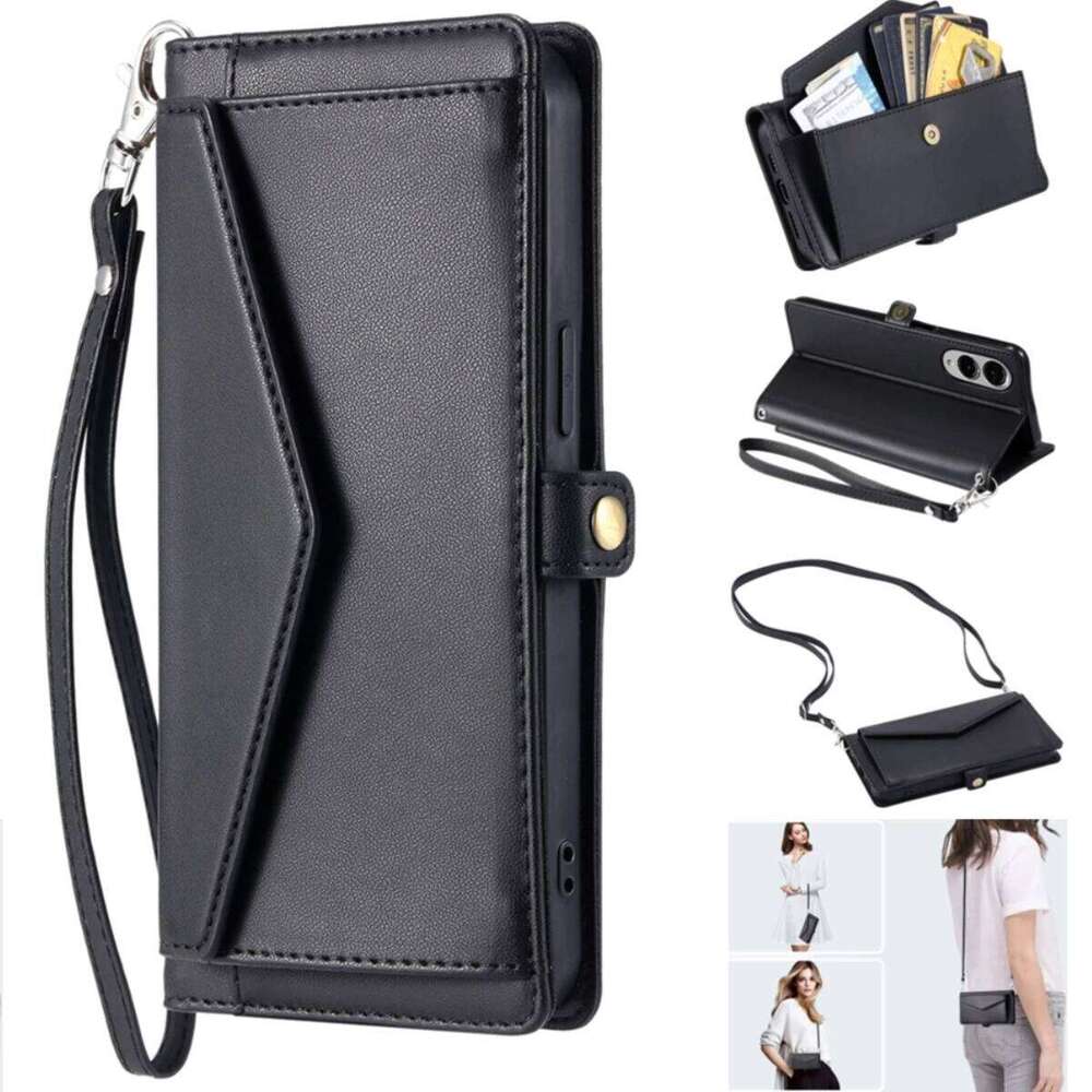 Wallet Case For Galaxy A06 A16 A26 A36 A56 A15 A35 A55 A14 A34 A54 A13 A33 A53 A52 Long Lanyard Leather Phone Card Cover H260305-image-1096544585
