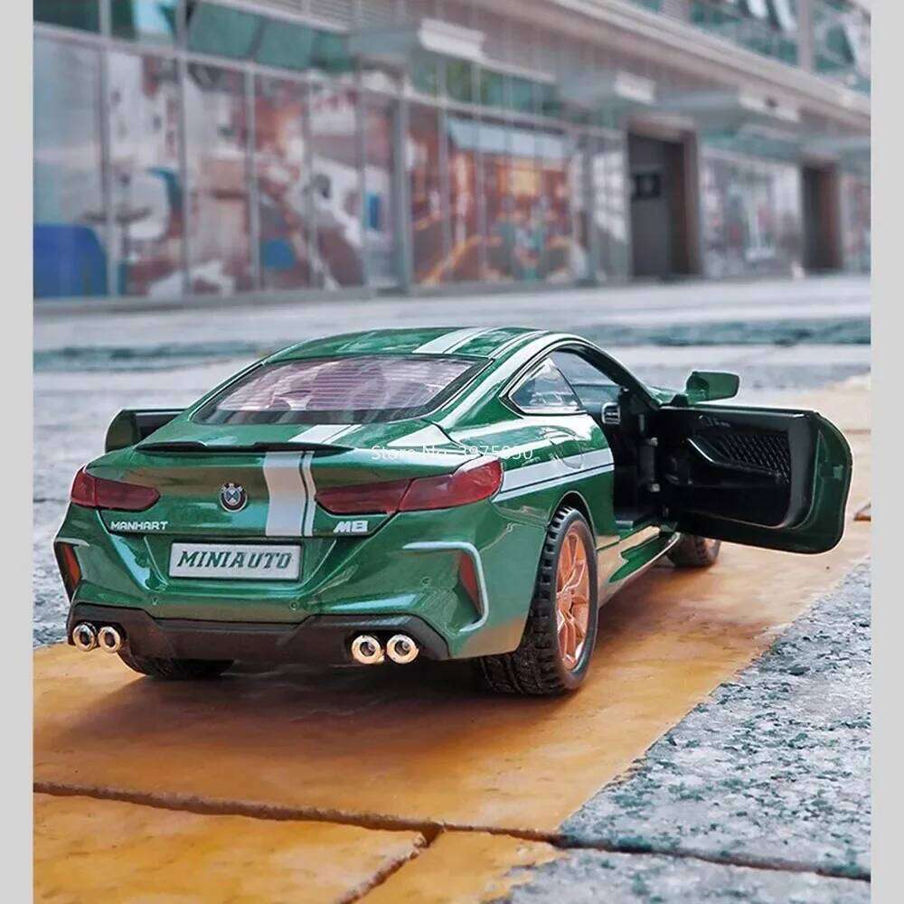1:32 M8 Toy Alloy Cars Diecast Model Wheel Pull Back Vehicle with Light Music Miniature Sports Car for Boys Decoration Gifts Z260307-image-1096574464