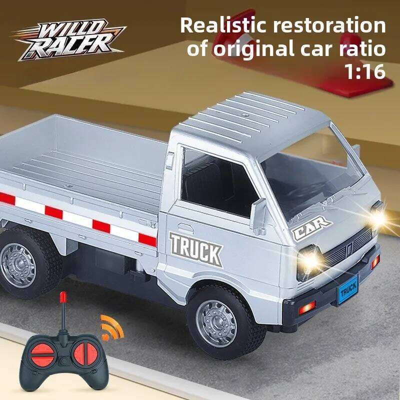 1:16 Scale Drift RC Truck 4WD High-Speed Remote Control Car Toys with LED Lights All-Terrain Tires Realistic Model Toy for Boys C260306-image-1096586079