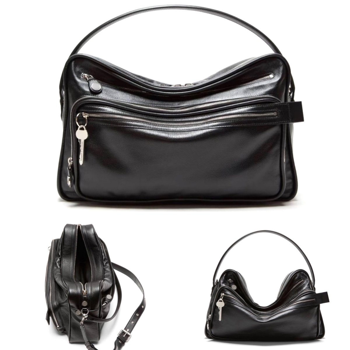 Cuir de veau Caméra Camero Designer Sac à bandoulière Homme Femme Sac à main de luxe Fourre-tout Sac à bandoulière Embrayage Aisselle Pochette ex