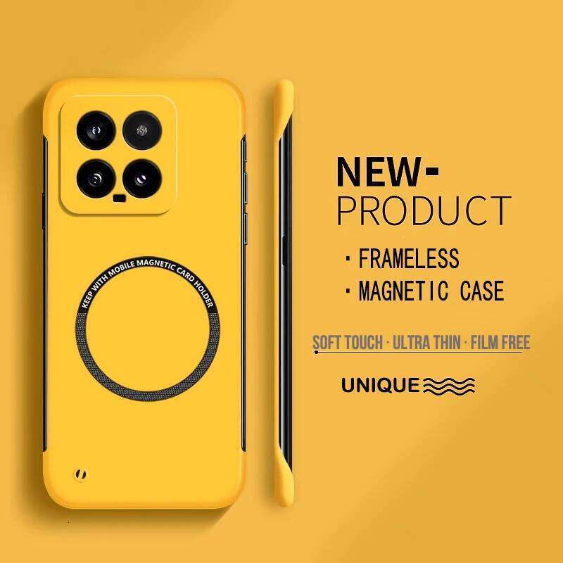 Thin PC Magnetic Frameless Phone Case For 17 Max 15 14 Ultra Pro Matte Color Solid Shockproof Cover H260305-image-1096557494