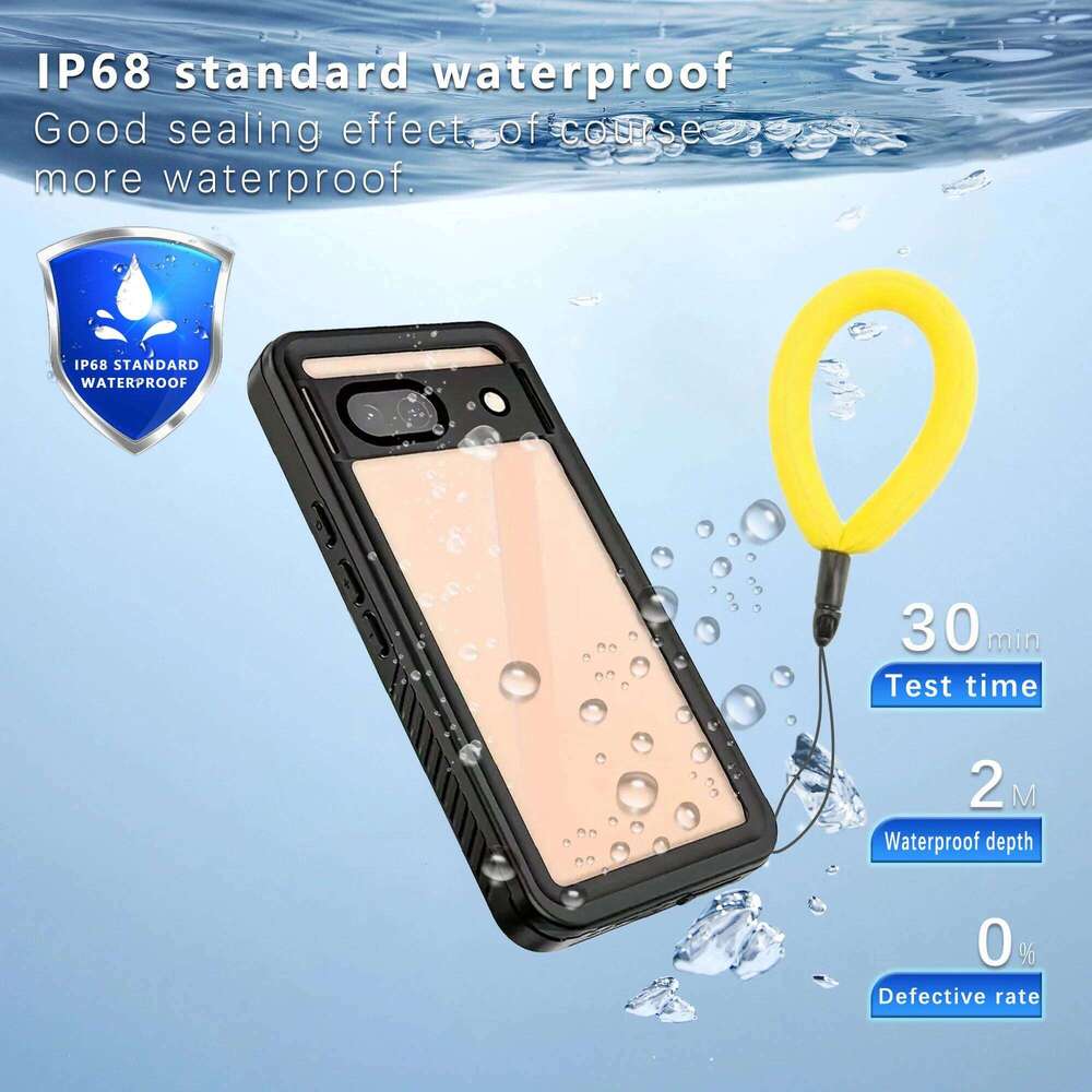 shellbox New Outdoor Sports Swimming Dropproof Waterproof IP68 Phone Case for Google Pixel 7/8 Pro/9 Pro XL/9A with Lanyard H260305-image-1096556130