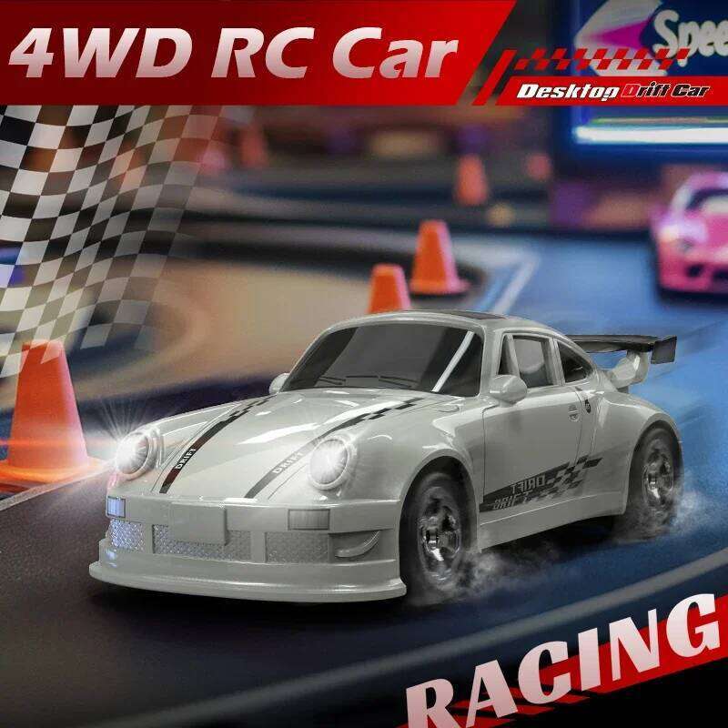 KF20 2.4GHZ RC Simulation Drift Palm Racing Model Desktop Toys 1/64 Scale Remote Control Car Gift for Children Boys C260306-image-1096588010