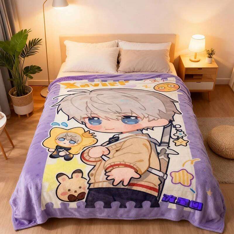 Love and Deepspace Blanket Cartoon Anime Sofa Warm Flannel Bedspread Bed Office Nap Throw Blankets Fans Gifts S26-image-1096599569