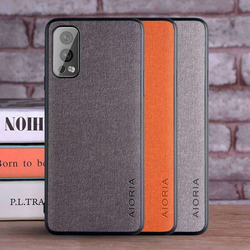 Case OnePlus 5G coque textile Leather skin soft TPU hard phone cover for Oneplus Nord 2 case H260305-image-1096560876