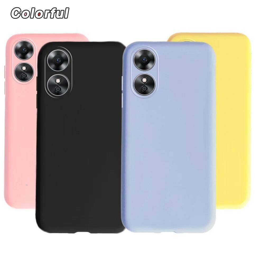 On A17 Back Cover Liquid Silicone Shockproof Protection Phone Case For A17 A 17 CPH2477 Soft Capa Etui H260305-image-1096559363
