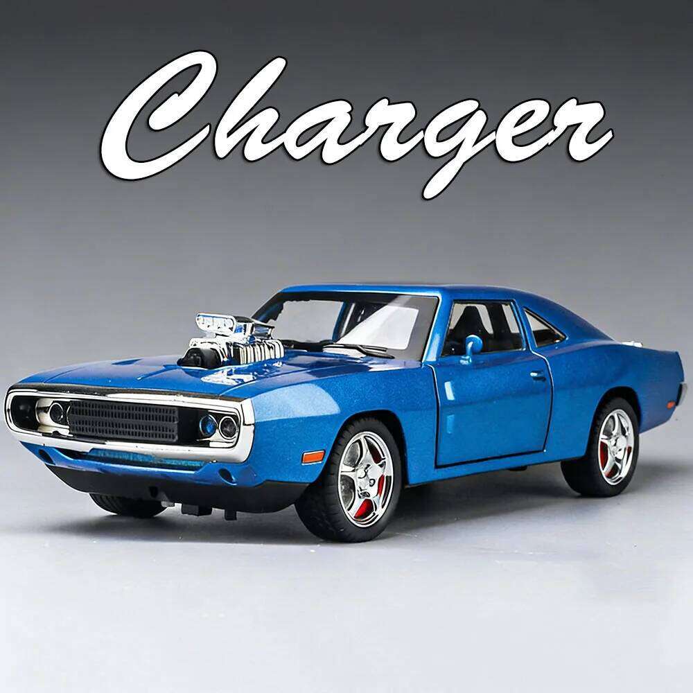 1:24 Charger Hellcat Cars Alloy Diecast Model Toys Shock Absorption with Sound Light Pull Back Miniature Vehices Educational Toy Z260307-image-1096576567