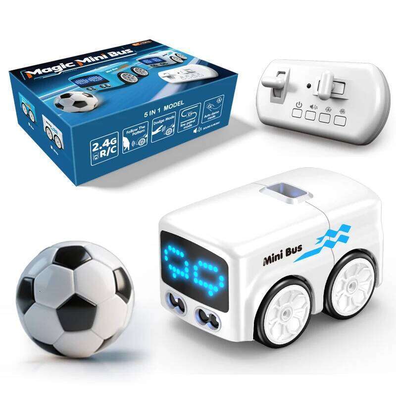 Magic RC Mini Bus Intelligent Remote Control Gesture Sensing Induction Follow Cartoon Car Smart Animation Vehicle Toys C260306-image-1096576842