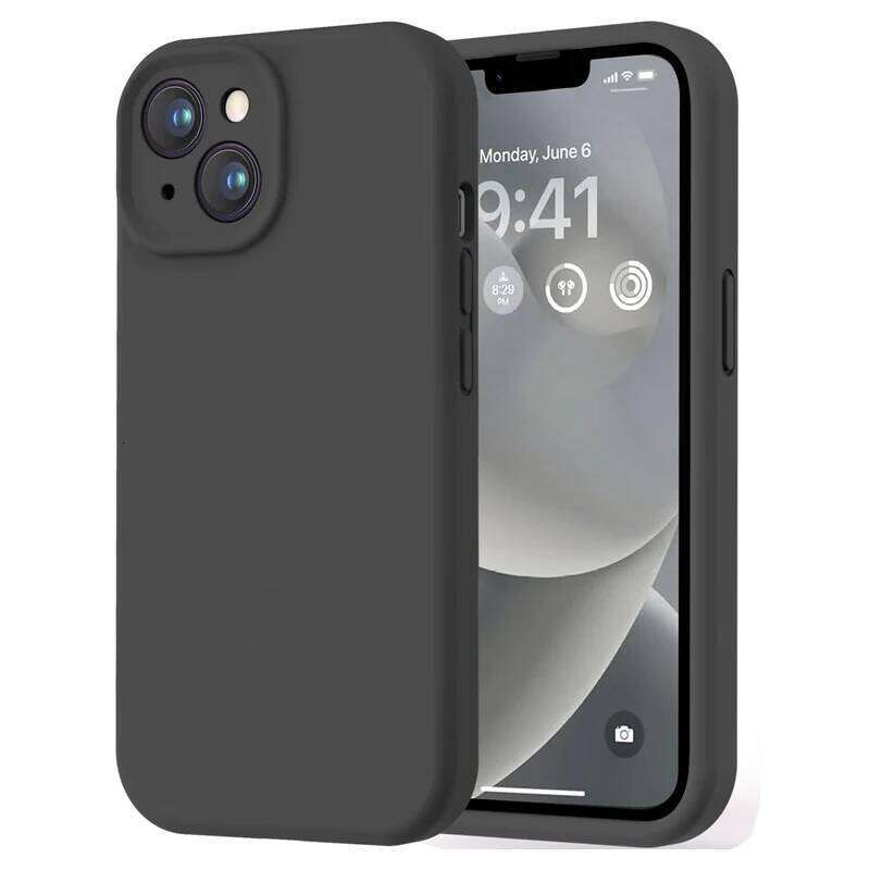 Black Phone For iPhone 16 15 14 11 12 Pro Max 7 8 Plus 13 Mini 16E SE 2022 Xr X Xs Matte Soft Back Cover Case H260305-image-1096537506
