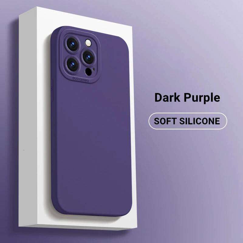 Fluff Protective Soft Liquid Silicone Phone Case for iPhone 17 Air 16E 16 15 14 13 12 11 Pro Max Plus Mini Full Shockproof Cover H260305-image-1096545940