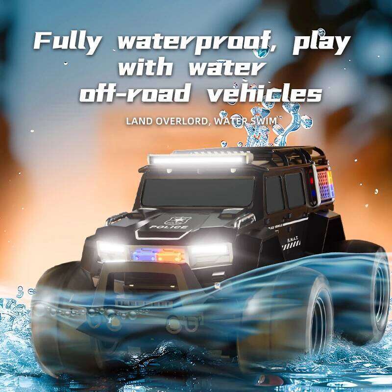 Remote-controlled car, 2.4G amphibious remote-controlled truck, off-road climbing waterproof armored car toy, holiday gift C260306-image-1096583586